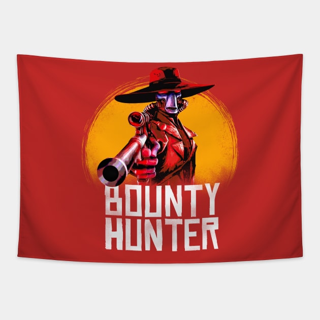 Bounty Hunter Bane Tapestry by wookiemike
