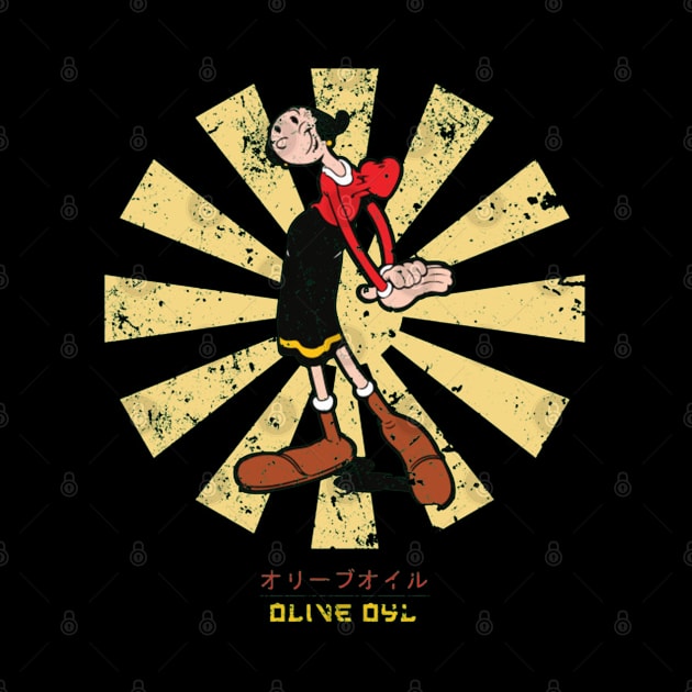 Olive Oyl Retro Japanese Popeye by squids_art