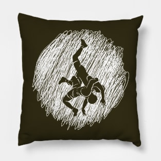 scibble  Wrestlers Pillow