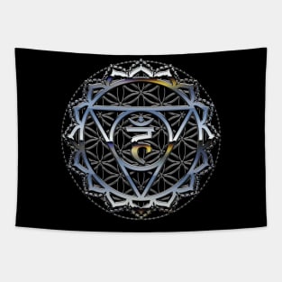 3D Flower Of Life Chakra Divine Geometry Spiritual Tapestry