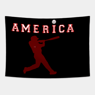 America Baseball lover Tapestry