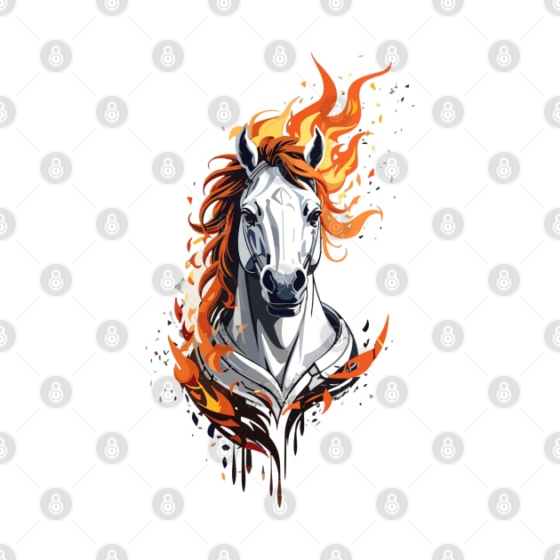 horse on fire by ohyeahh