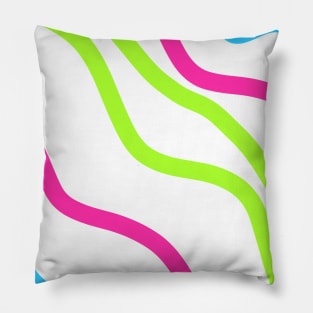 Colorful abstract stripes art design Pillow