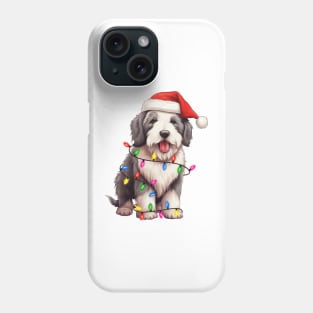 Christmas Old English Sheepdog Phone Case