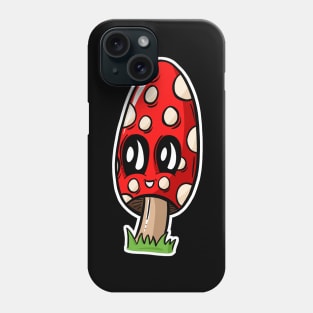 Magic Mushroom Smiling Character Phone Case