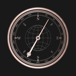 Rose Gold Compass IV T-Shirt