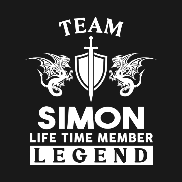 Simon Name T Shirt - Simon Life Time Member Legend Gift Item Tee by unendurableslemp118