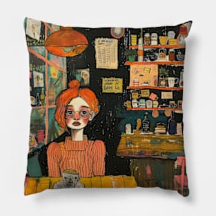 Cafe Aesthetic Pillow