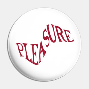 pleasure red minimal sticker sexy woman Pin