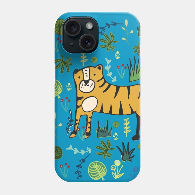 Jungle Tiger Phone Case by bruxamagica