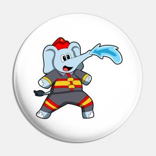 Elephant as Firefighter with Hose Pin