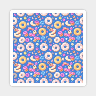 Deliciously Sweet Donut Pattern Design for Doughnut Lovers Magnet