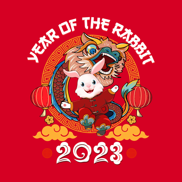 Year Of The Rabbit 2023 Chinese New Year 2023 Lion Dance by Jhon Towel