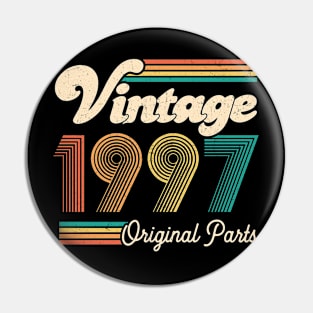 Retro Vintage 1997 Limited Edition 25th Birthday 25 Years Old Gift For Men Women Pin
