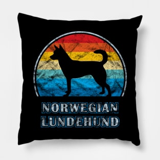Norwegian Lundehund Vintage Design Dog Pillow