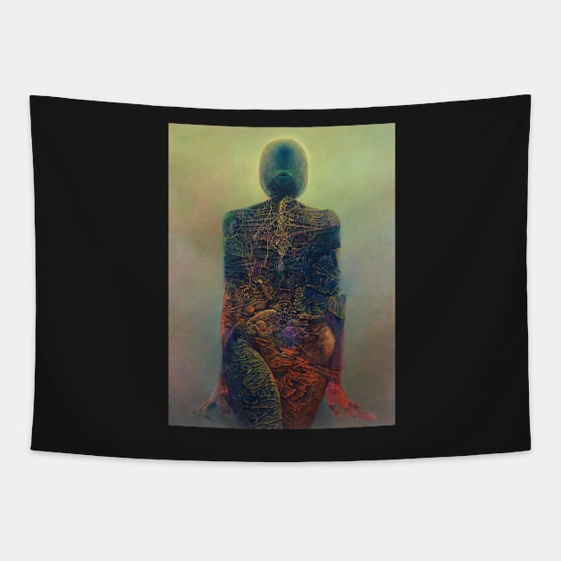 zdzislaw beksinski Tapestry by QualityArtFirst