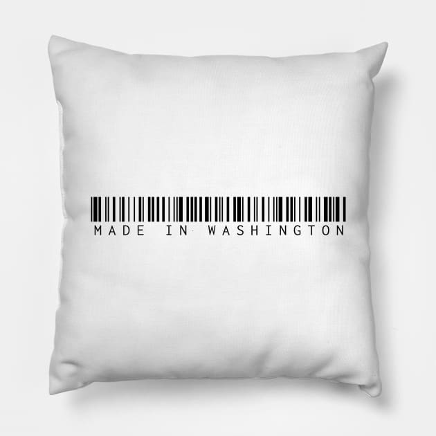 Made in Washington Pillow by Novel_Designs