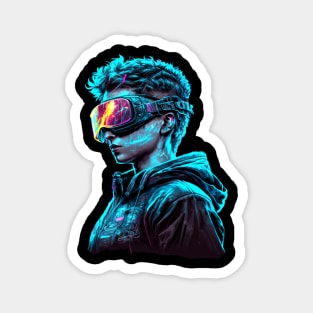 Cyberpunk VR Boy Magnet