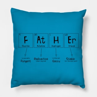 Periodic Table of Elements Father Pillow