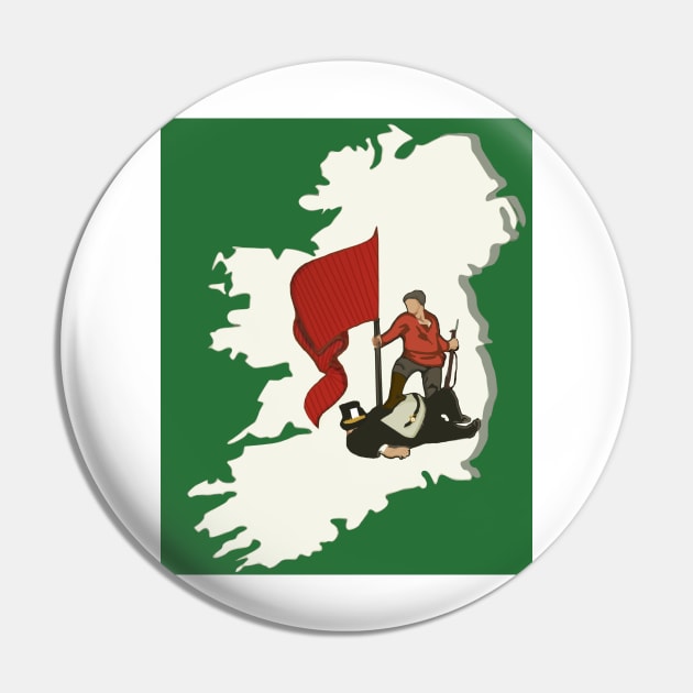 Socialist Ireland Design Pin by RichieDuprey