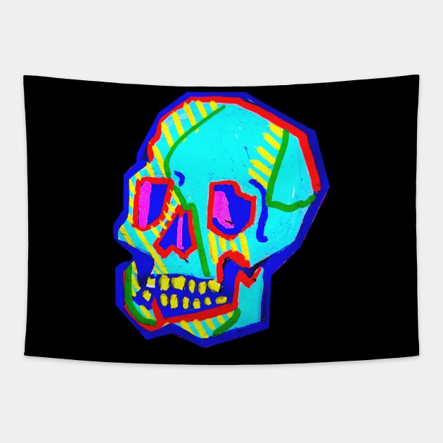 Abstract Skull Tapestry by Art of V. Cook