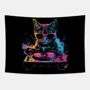 Cat DJ Bass Tapestry