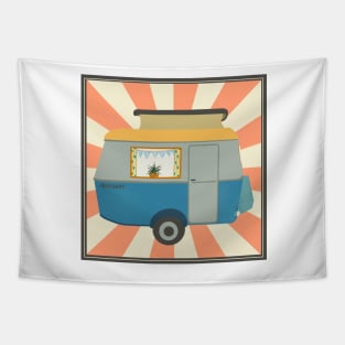 Vintage Touring Caravan Adventure Tapestry