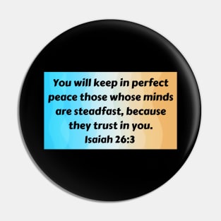 Bible Verse Isaiah 26:3 Pin