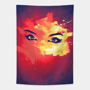 Red eyes Tapestry