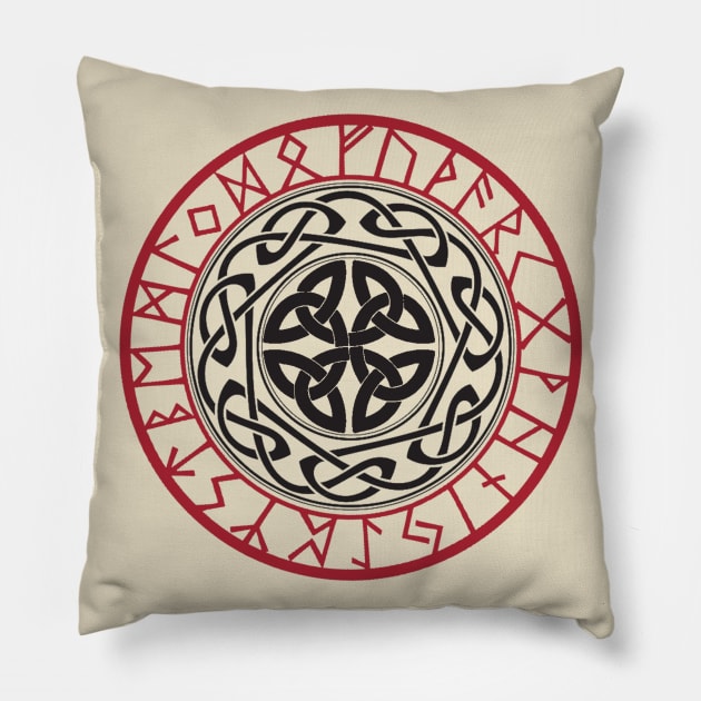 Celtic Runes and Knots Pillow by Creation247