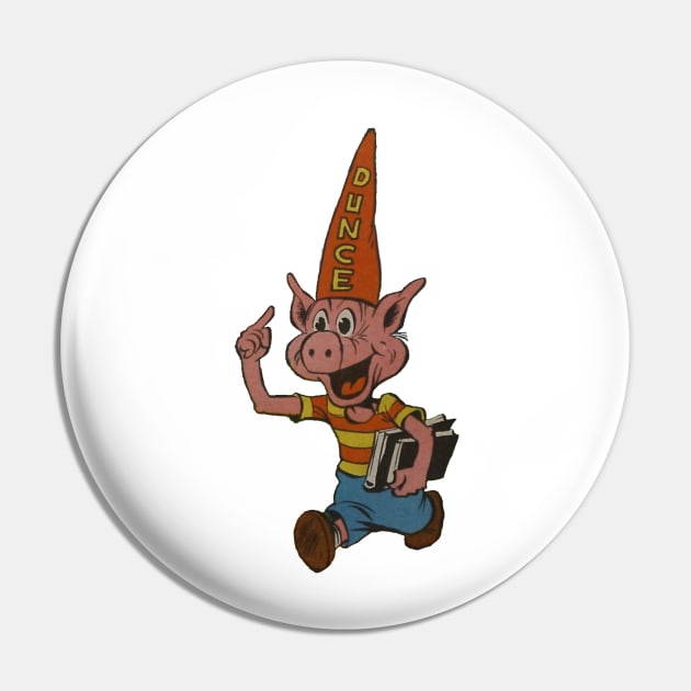 dunce pig cartoon vintage design Pin by Captain-Jackson