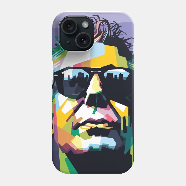 Anthony Bourdain WPAP Phone Case by Alkahfsmart