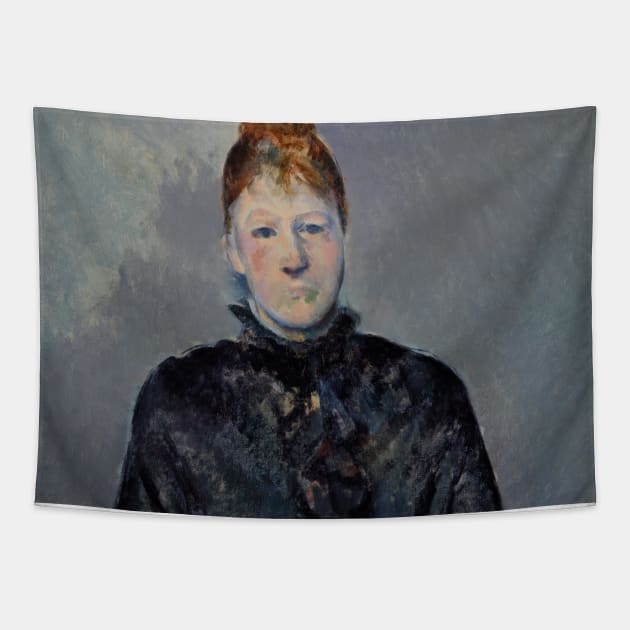 Madame Cezanne by Paul Cezanne Tapestry by Classic Art Stall