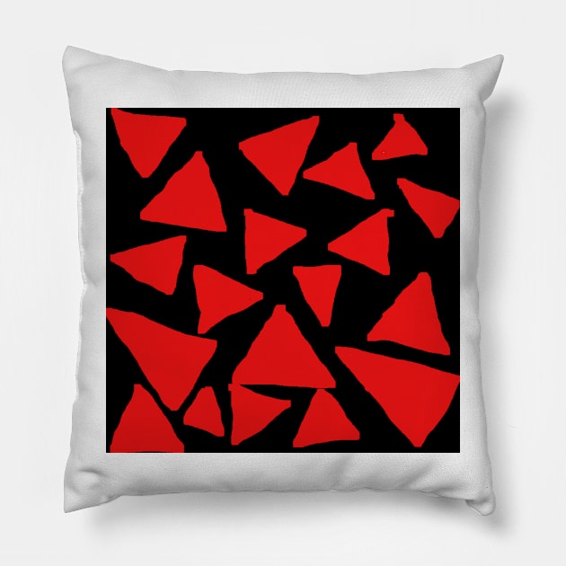 Red Corn Chips on Black Pillow by Deadfluffy