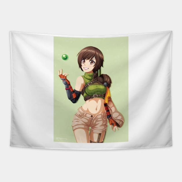 Yuffie Tapestry by TSperring