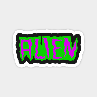 Alien Neon green gooey T-shirt Magnet