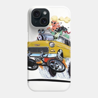 HIGH FIVE'n 1955 Chevy Yellow Phone Case