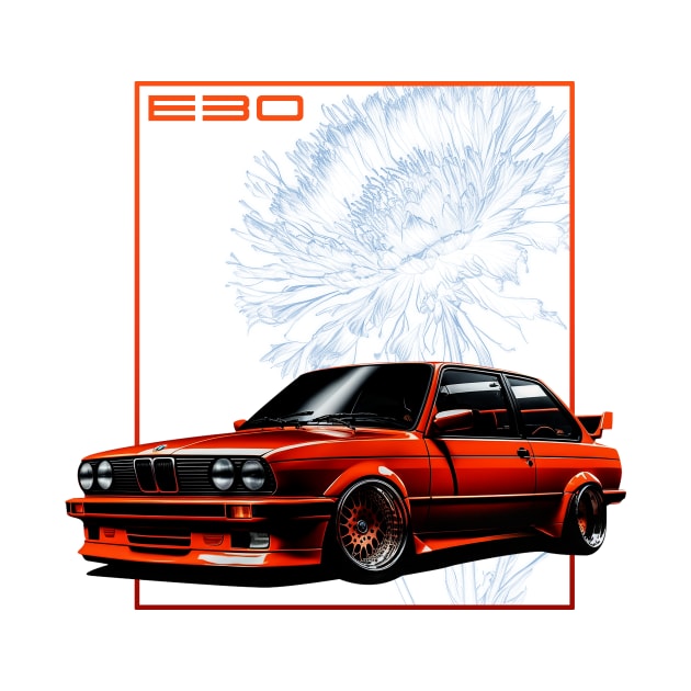 E30 Red-Orange by Kid Relic