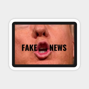 Funny Donald Trump Saying FAKE NEWS Facemask Political Humor Magnet