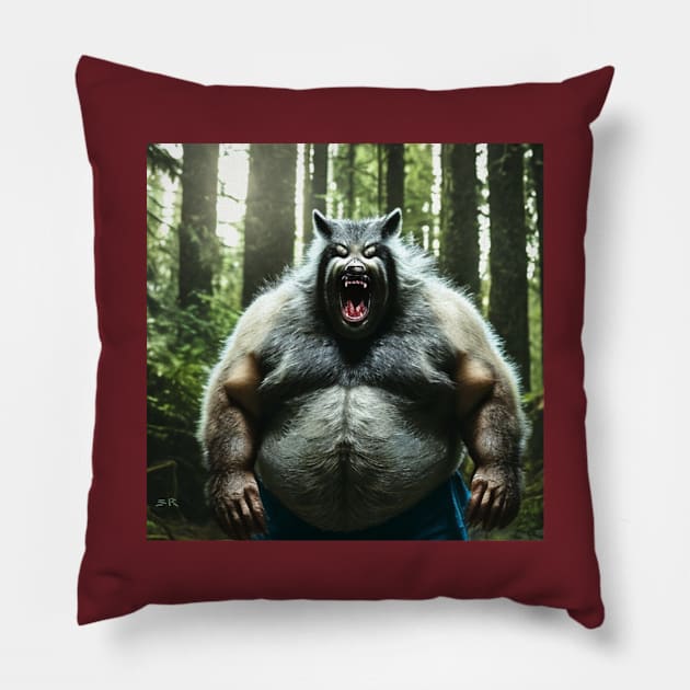 Werewolf Who Ate The Whole Village Pillow by SteamyR