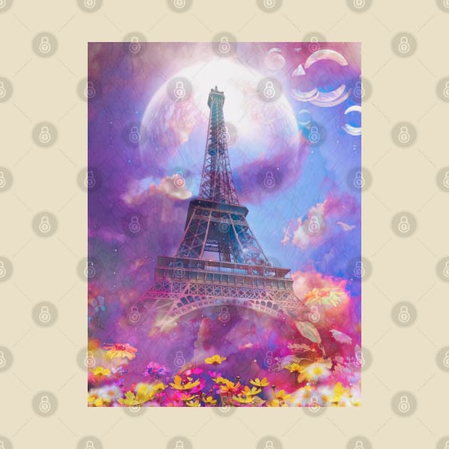 I Love Paris by Phatpuppy Art