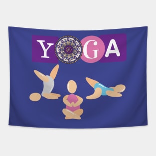 Yoga Poses Tapestry