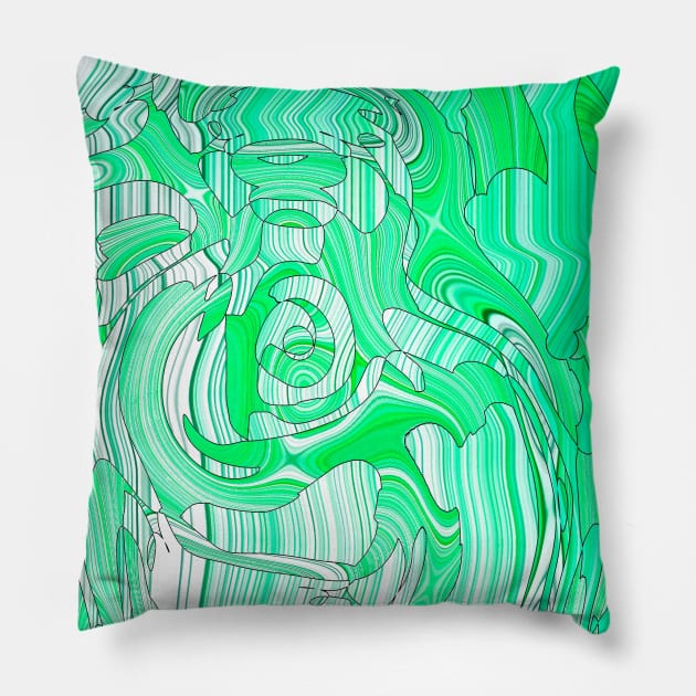 Digital abstract art 3.6 Pillow by EpiPri