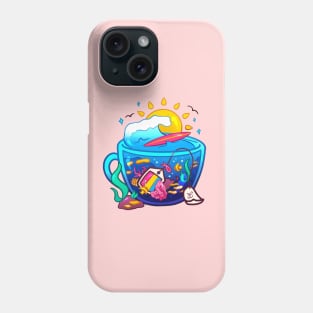 Pride Flag Teacup - Coral Reef Pansexual Phone Case
