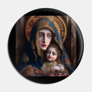 Madonna and Child Pin