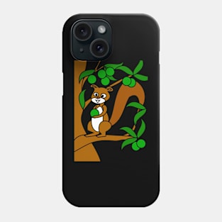 squirrel and fruit Phone Case