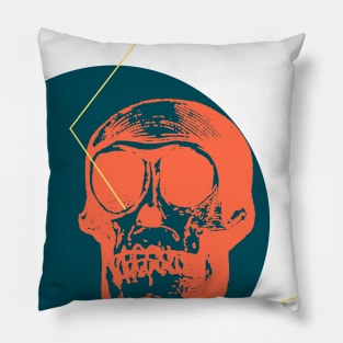 Geometric Skull Pillow