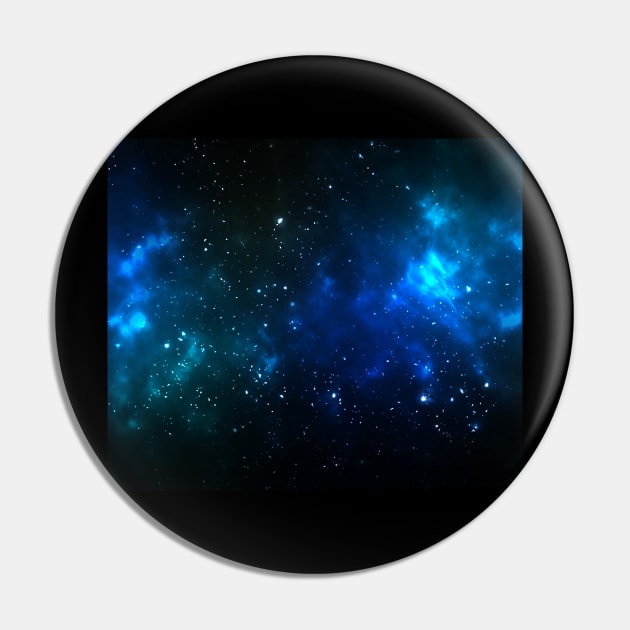 Blue Galaxy Pin by Devack