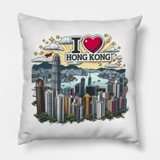 I Love Hong Kong Pillow