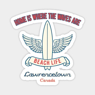 Lawrencetown surf slogan Magnet